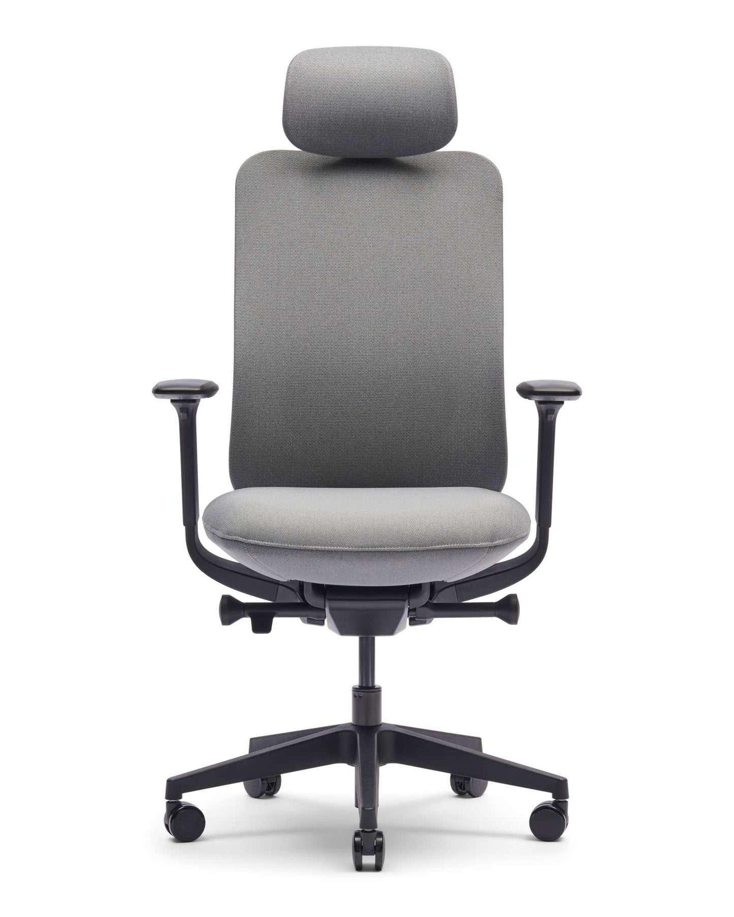 Zinnia EN-1335 bureaustoel met hoofdsteun, Lead Grey