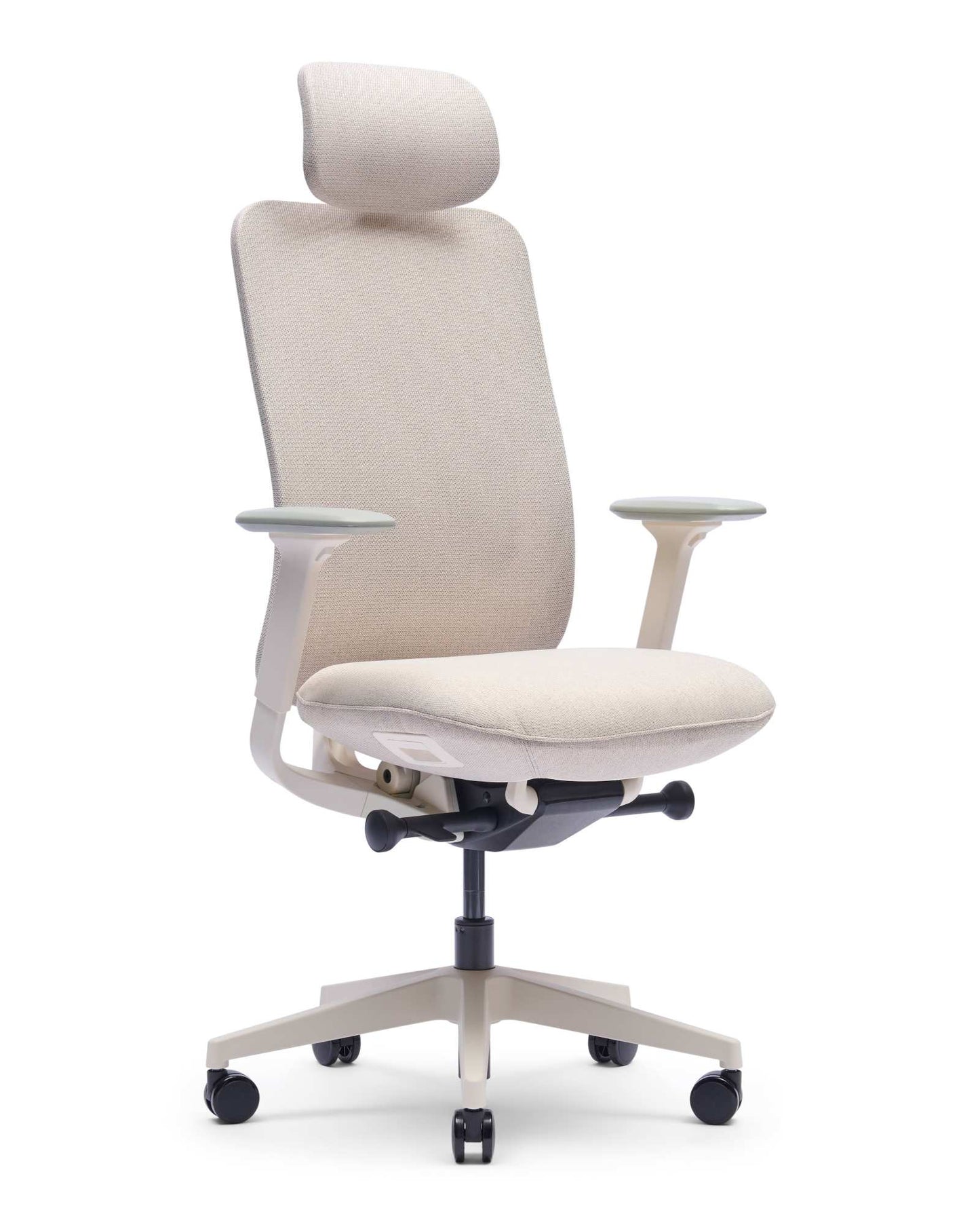 Zinnia EN-1335 bureaustoel met hoofdsteun, Milk Coffee