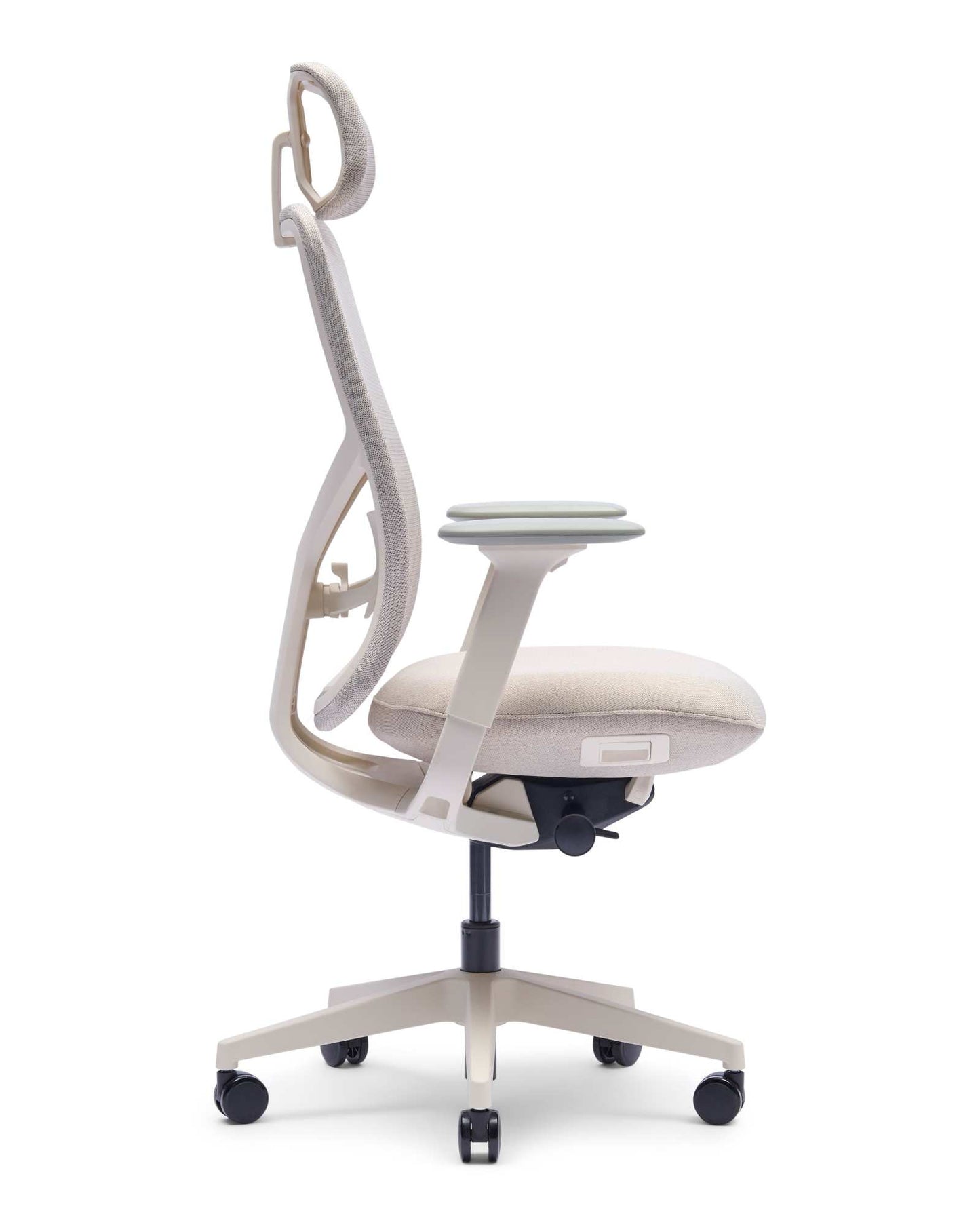 Zinnia EN-1335 bureaustoel met hoofdsteun, Milk Coffee