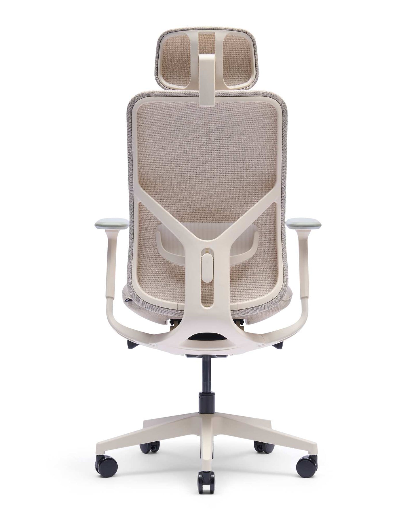 Zinnia EN-1335 bureaustoel met hoofdsteun, Milk Coffee