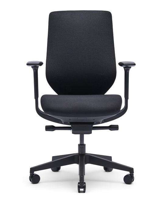 Yasmin EN-1335 bureaustoel, Pure Black
