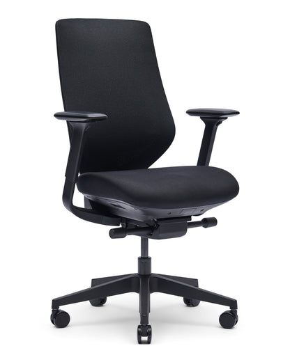 Yasmin EN-1335 bureaustoel, Pure Black