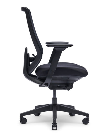 Yasmin EN-1335 bureaustoel, Pure Black