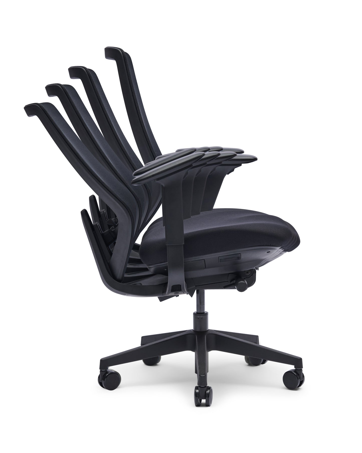 Yasmin EN-1335 bureaustoel, Pure Black