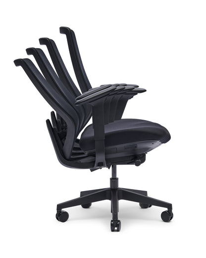 Yasmin EN-1335 bureaustoel, Pure Black