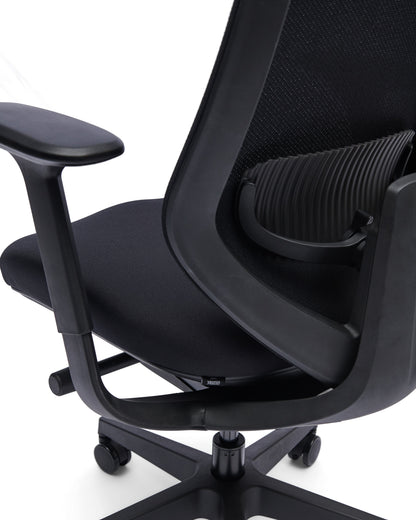 Yasmin EN-1335 bureaustoel, Pure Black