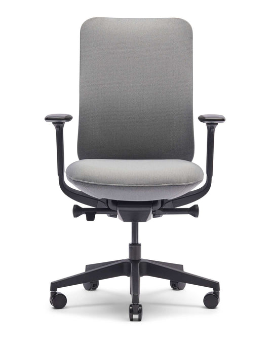 Zinnia EN-1335 bureaustoel, Lead Grey