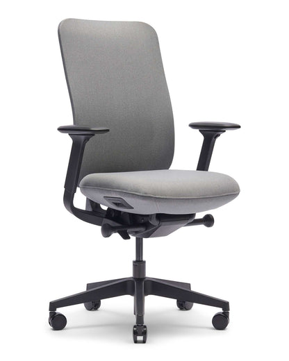 Zinnia EN-1335 bureaustoel, Lead Grey