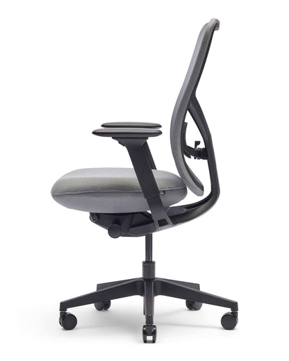 Zinnia EN-1335 bureaustoel, Lead Grey
