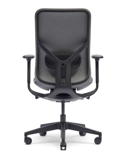 Zinnia EN-1335 bureaustoel, Lead Grey